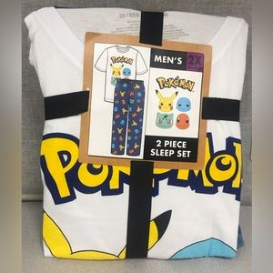 Pokémon 2 Piece Sleep Set Men’s 2XL NWT